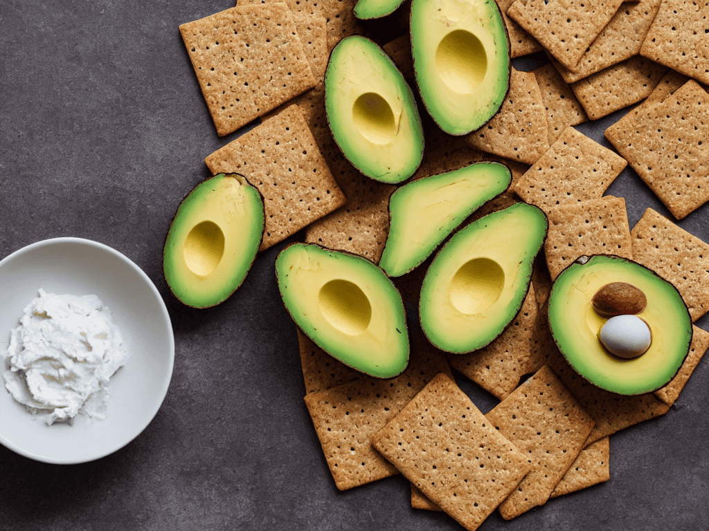 Whole Grain Crackers with Avocado