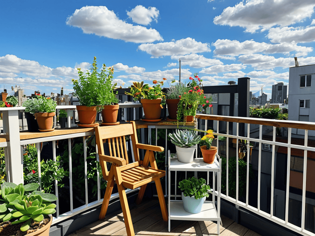 a guide to apartment gardening on balcony