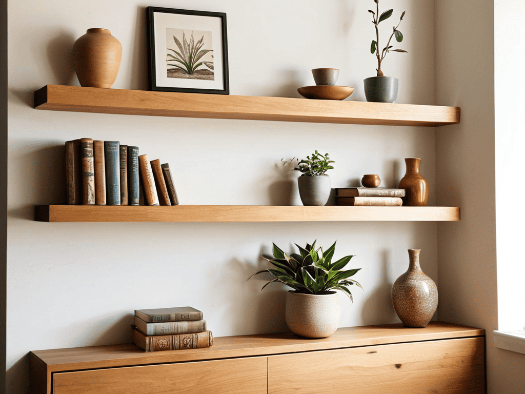 how to build simple floating shelves