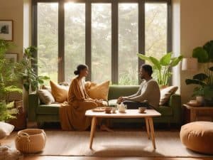 Building intimacy without physical touch concept