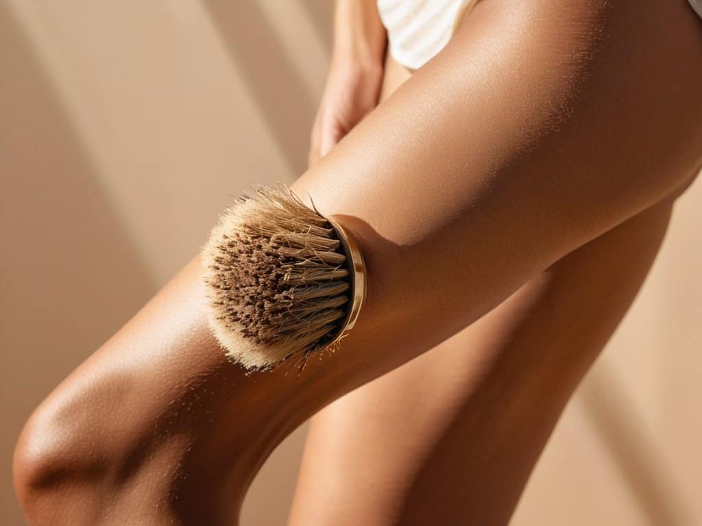 Dry brushing for lymphatic drainage benefits