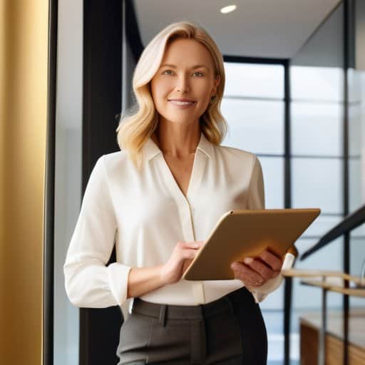 Confident professional embracing High-ticket freelance consulting