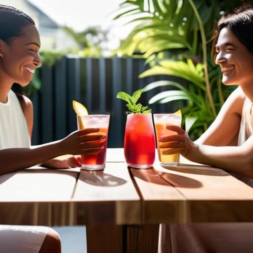 Sober curious social life toast to health